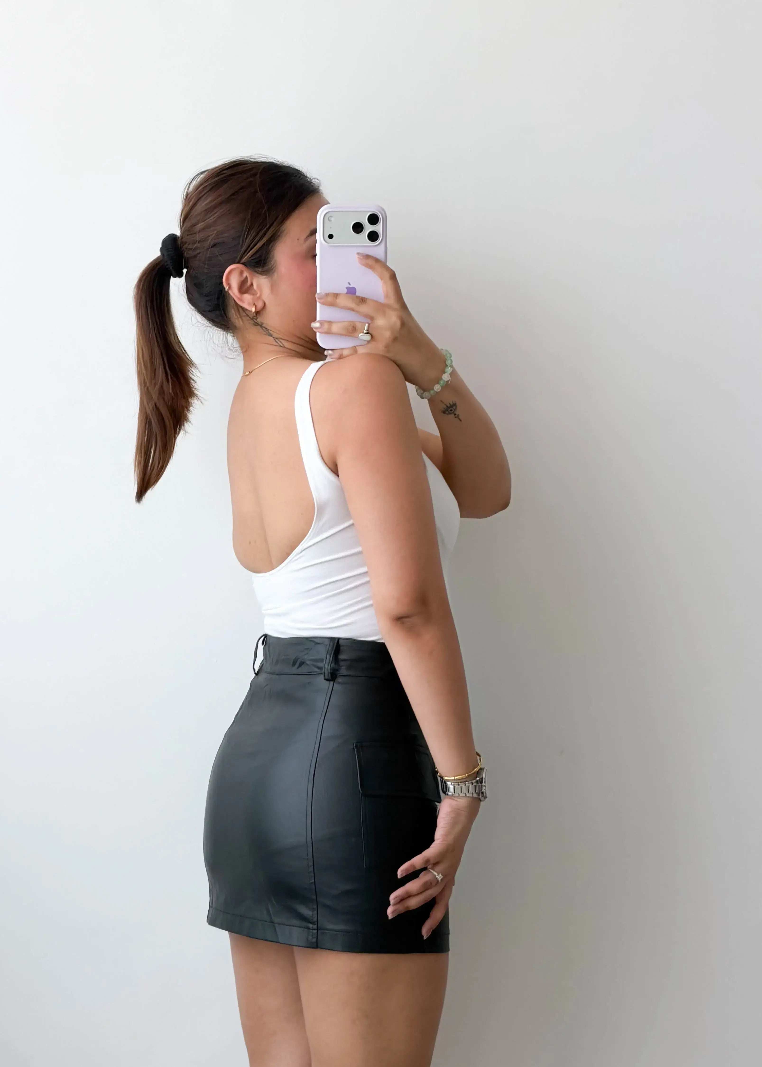 Size XS-S White Structured Cup Bodysuit