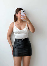 Size M White Structured Cup Bodysuit