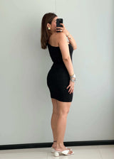 SIZE S-M, One Shoulder Bodycon Dress - Closet by Payal