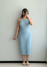 SIZE M-L, Ribbed Bodycon Dress - Closet by Payal