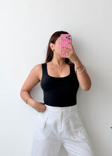 Size M Black Scoop Neck Bodysuit