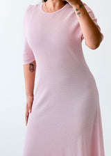 Size M-L Blush Pink Knit Maxi Dress