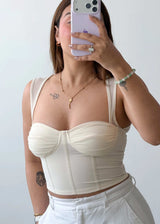 Size XS-S Beige Corset Style Top