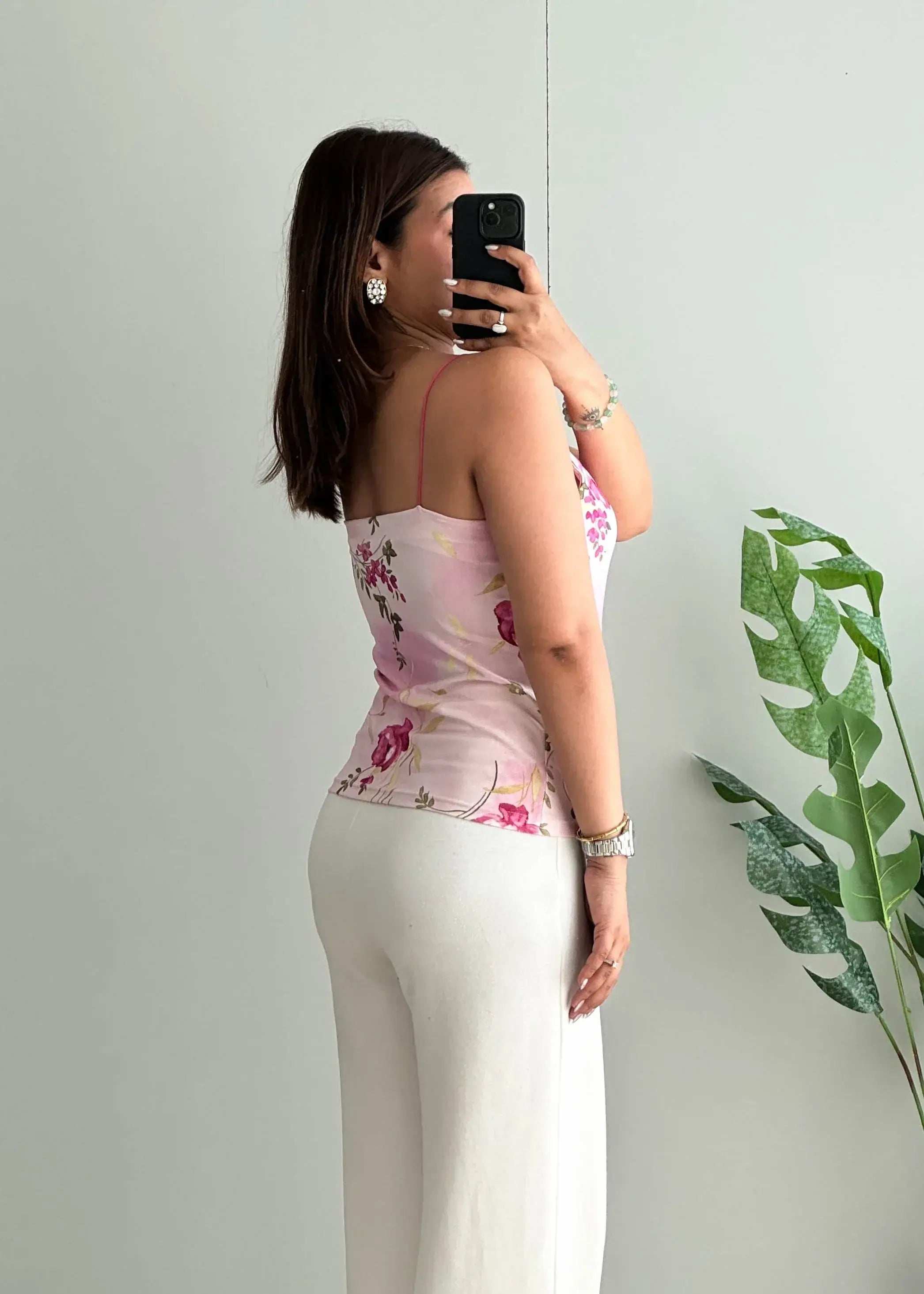 Size M, Cotton Satin Cami Top - Closet by Payal