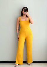 SIZE XS-S, Cotton Ribbed Jumpsuit - Closet by Payal