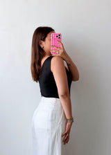 Size M Black V-Neck Bodysuit