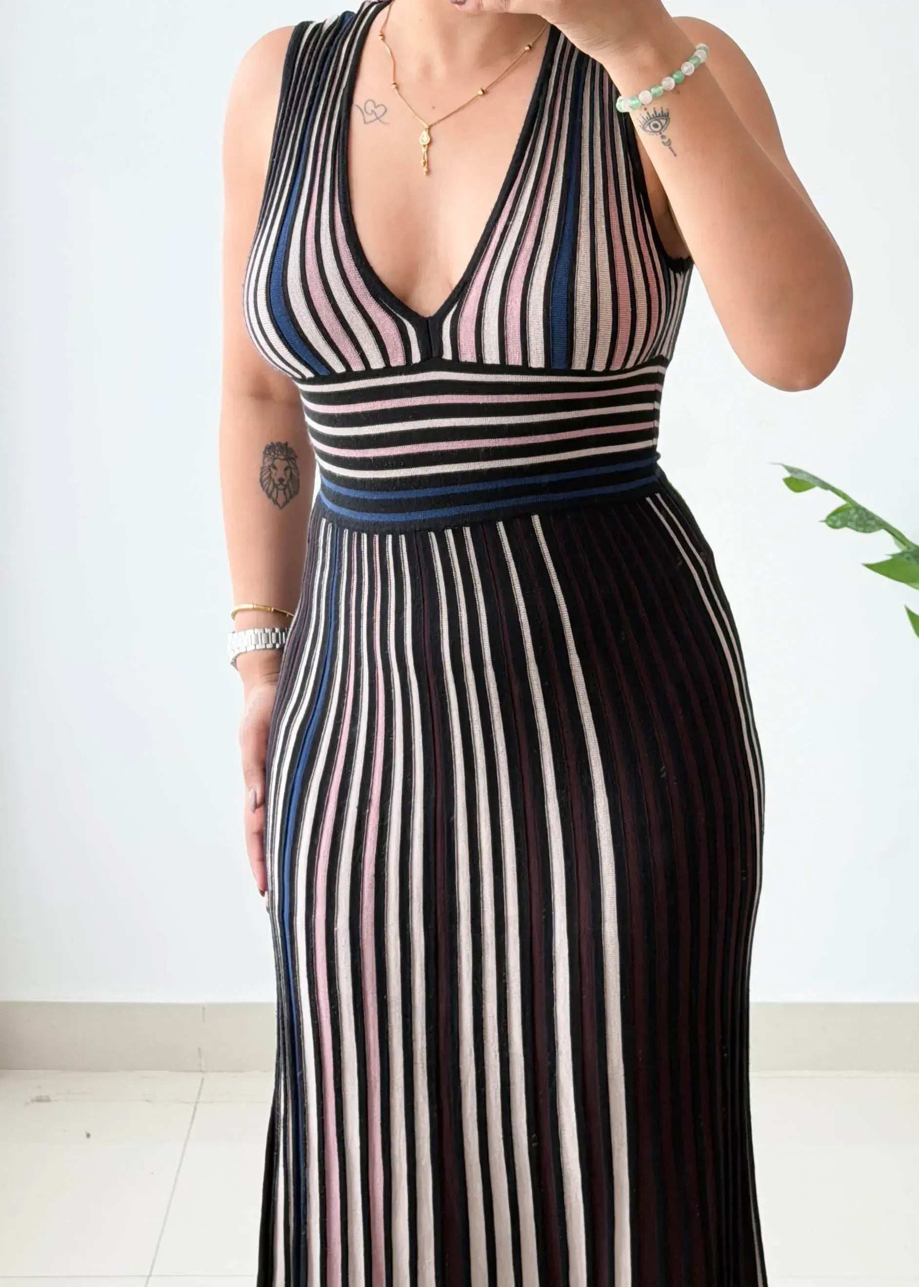 Size XS-M, Multicolor Flare Maxi Dress - Closet by Payal