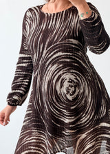 Size S-M Abstract Print Tunic Dress