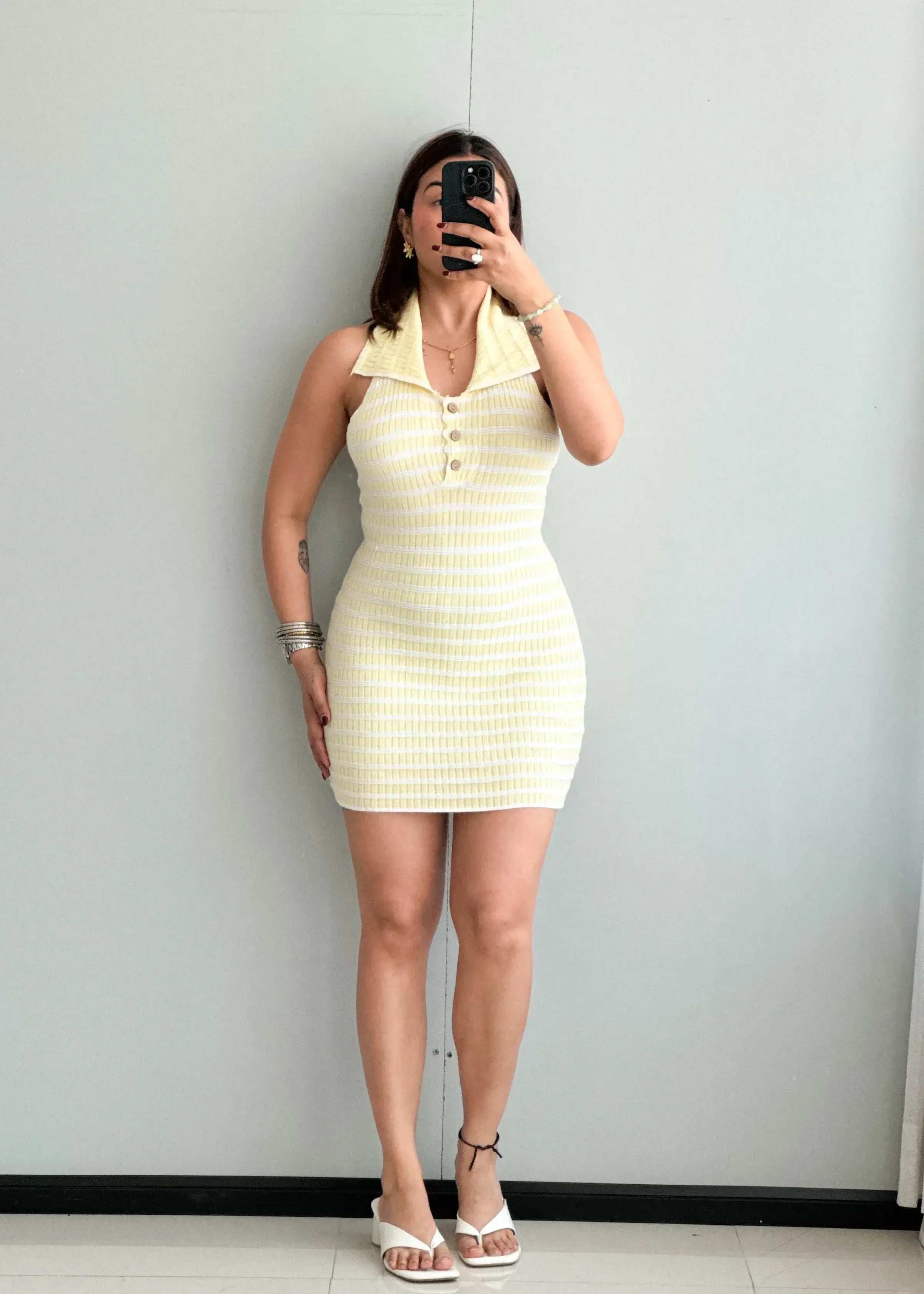 SIZE S-M, Mini Bodycon Dress - Closet by Payal