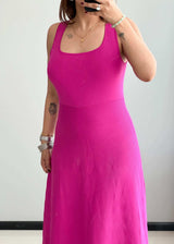 SIZE M-L, Solid fit & flare Dress - Closet by Payal