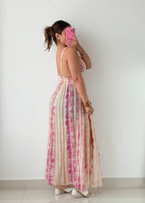Size XS-M Pink Tie-Dye Maxi Dress