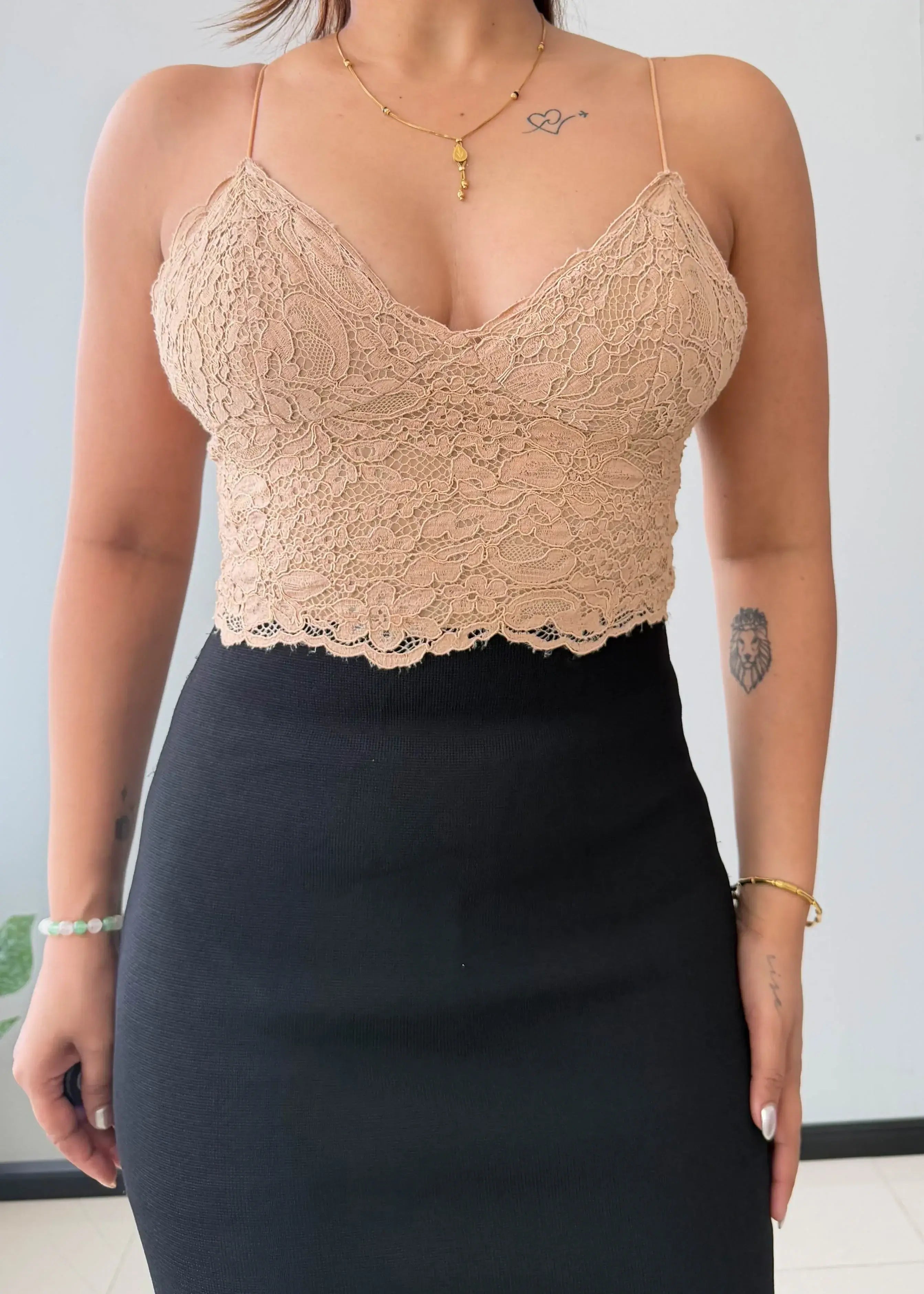 Size XS-S, Lace Top Bodycon Midi Dress - Closet by Payal