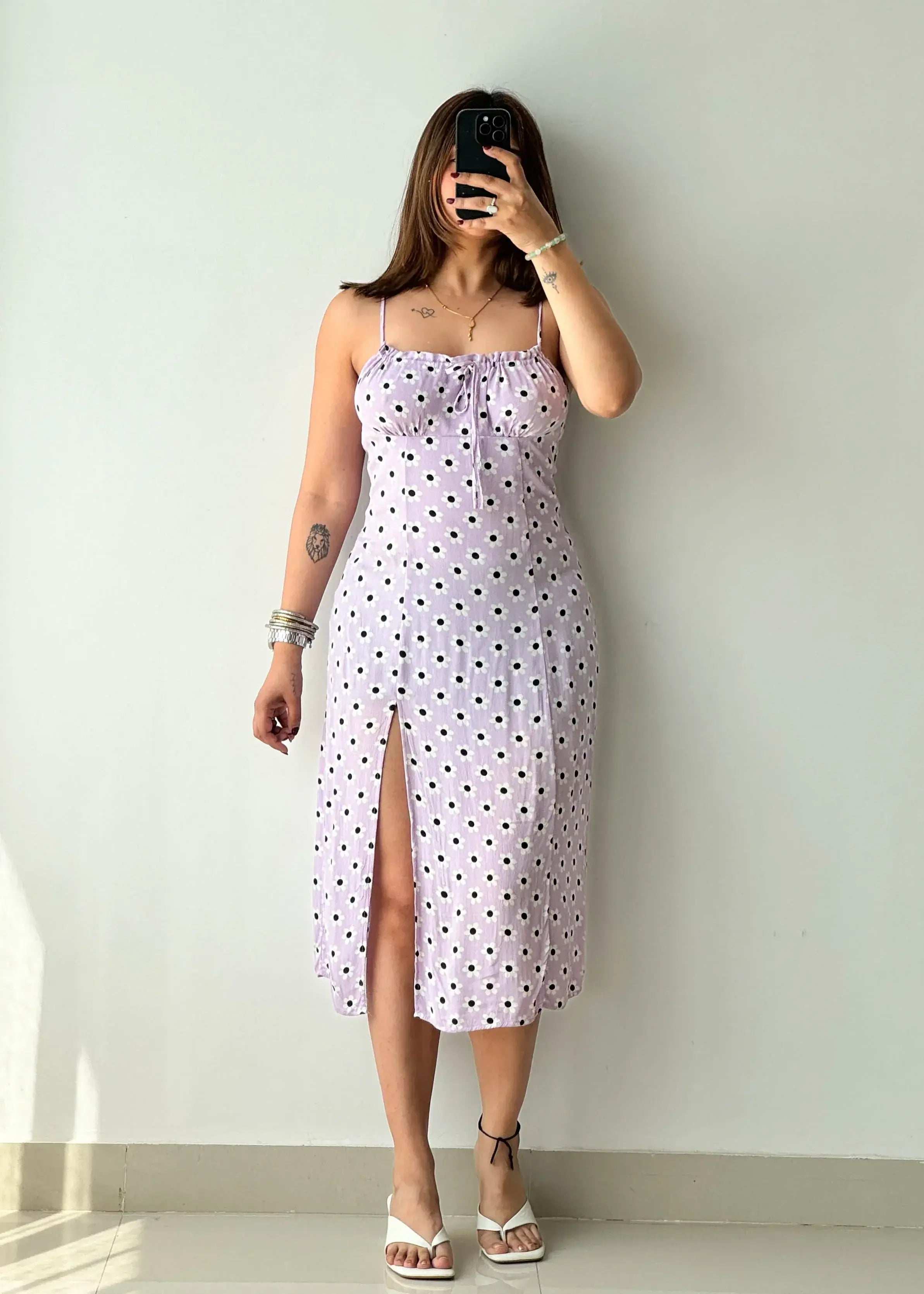 SIZE XS-S, Cotton Printed Midi Dress - Closet by Payal