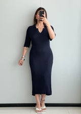 SIZE L-XL, Cotton Ribbed Dress