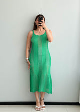 SIZE M-L,  Crochet Summer Midi Dress