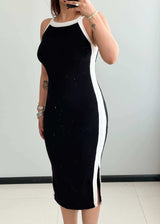 SIZE XS-S, Cotton Ribbed Bodycon Dress - Closet by Payal