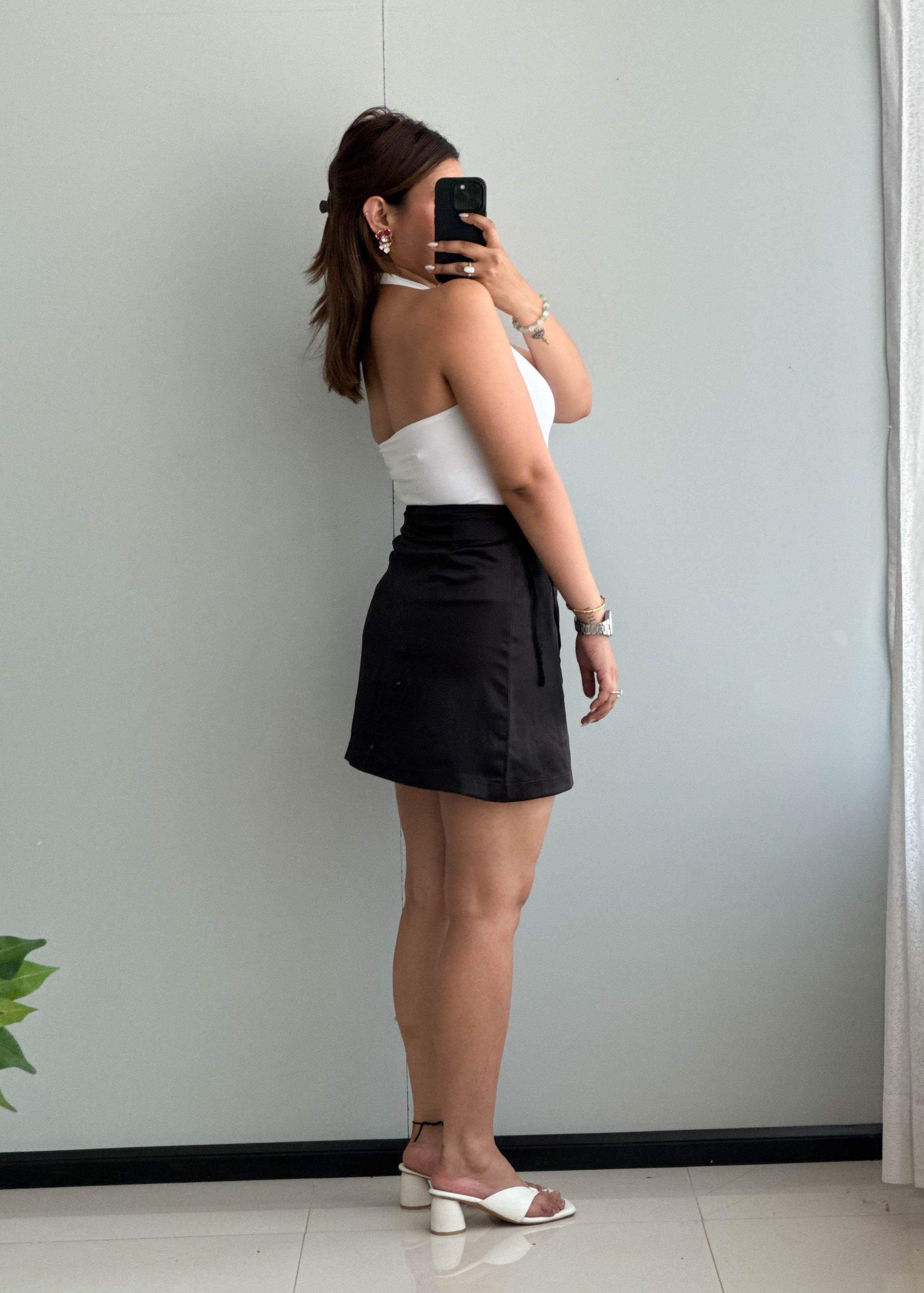 Waist : 27-28, Wrap around Satin skirt - Closet by Payal