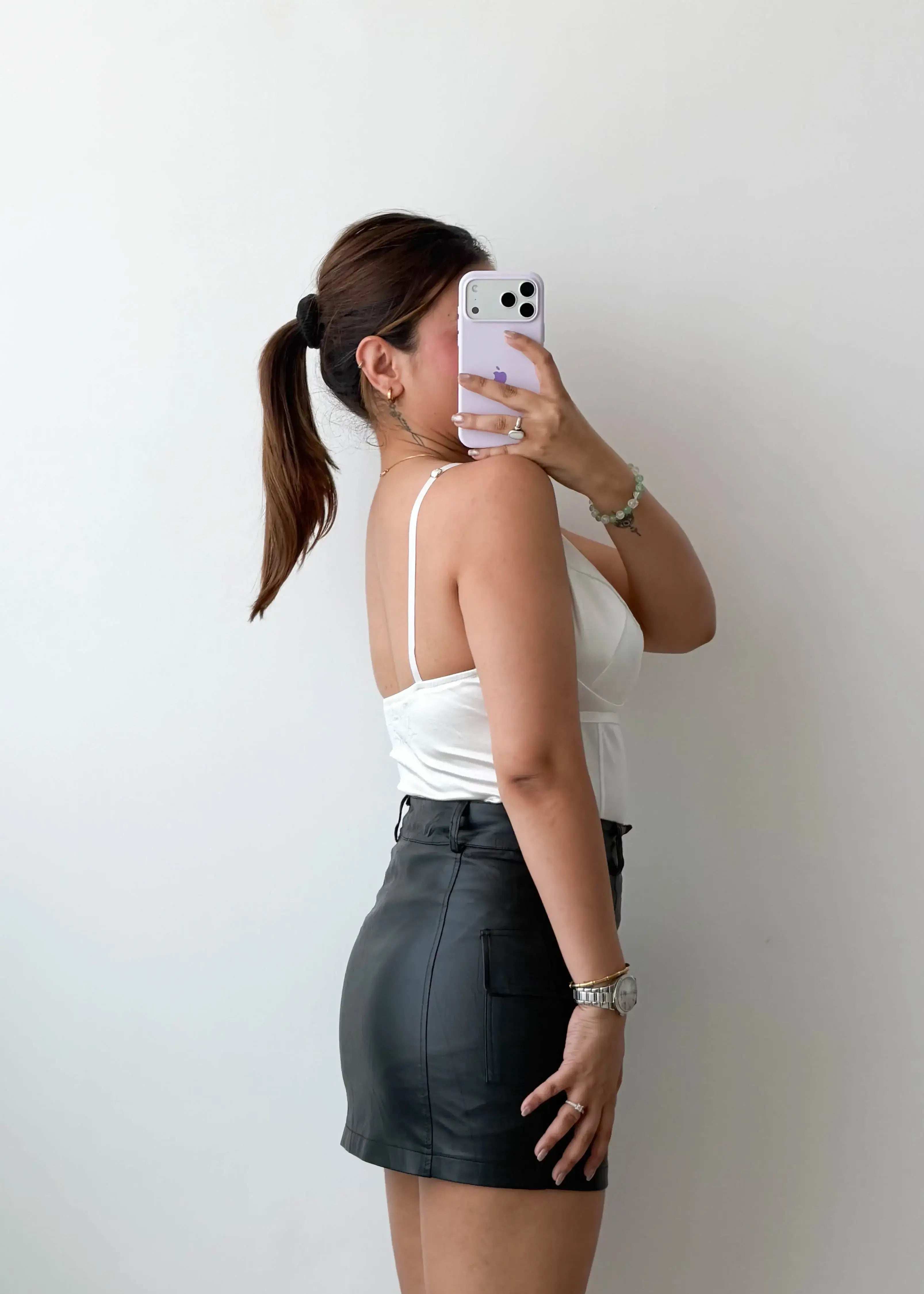 Size M White Structured Cup Bodysuit