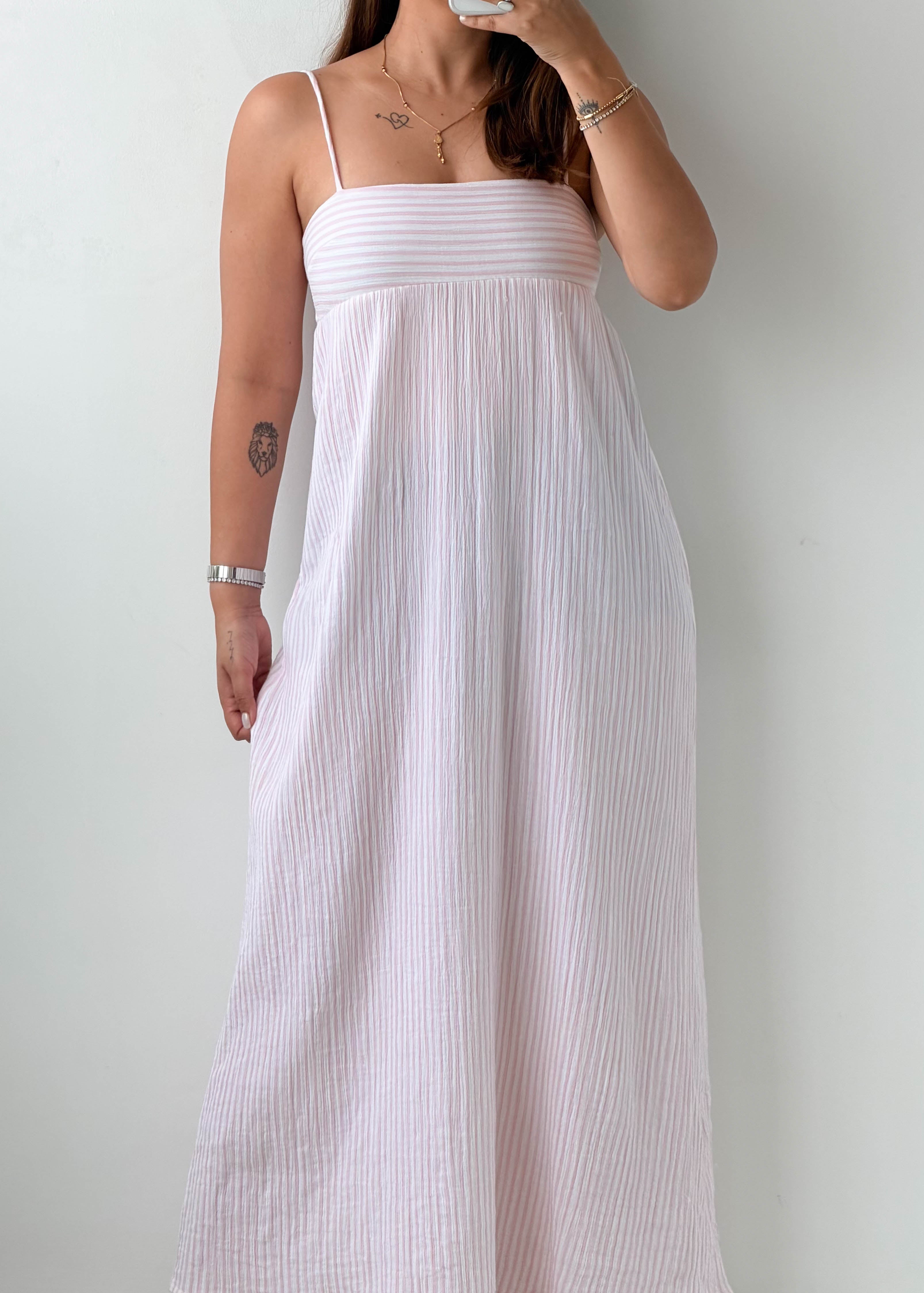 Size XS-S White Cotton Maxi Dress