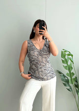 Size S-M, Paisley Printed Top - Closet by Payal