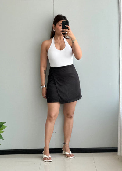 Waist : 27-28, Wrap around Satin skirt - Closet by Payal