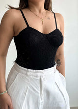 SIZE XS-S, Solid Mesh with Lining BodySuit - Closet by Payal