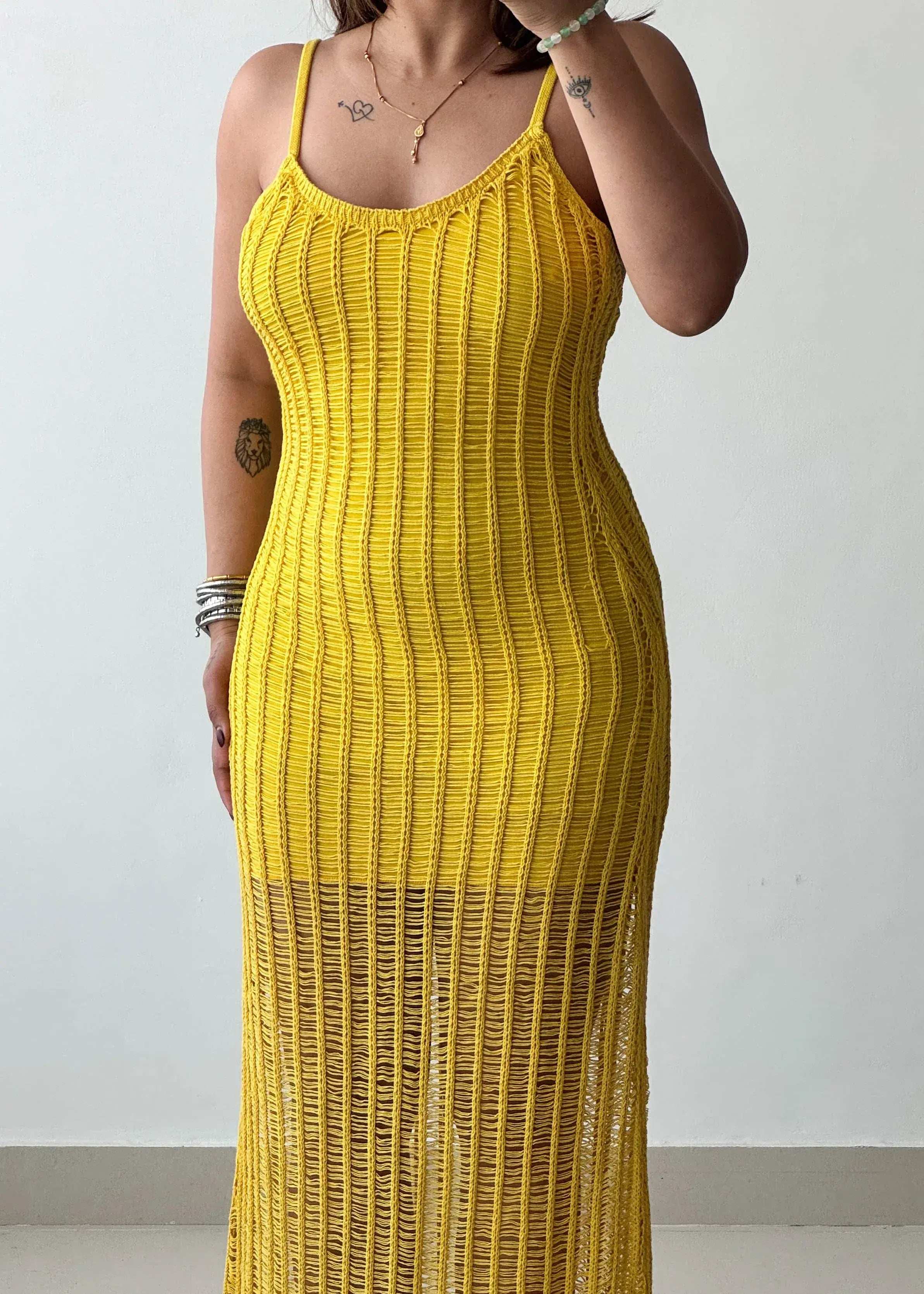 SIZE XS-S, Crochet Summer Dress - Closet by Payal