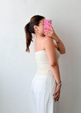 Size M-L Cream Twist Tube Top