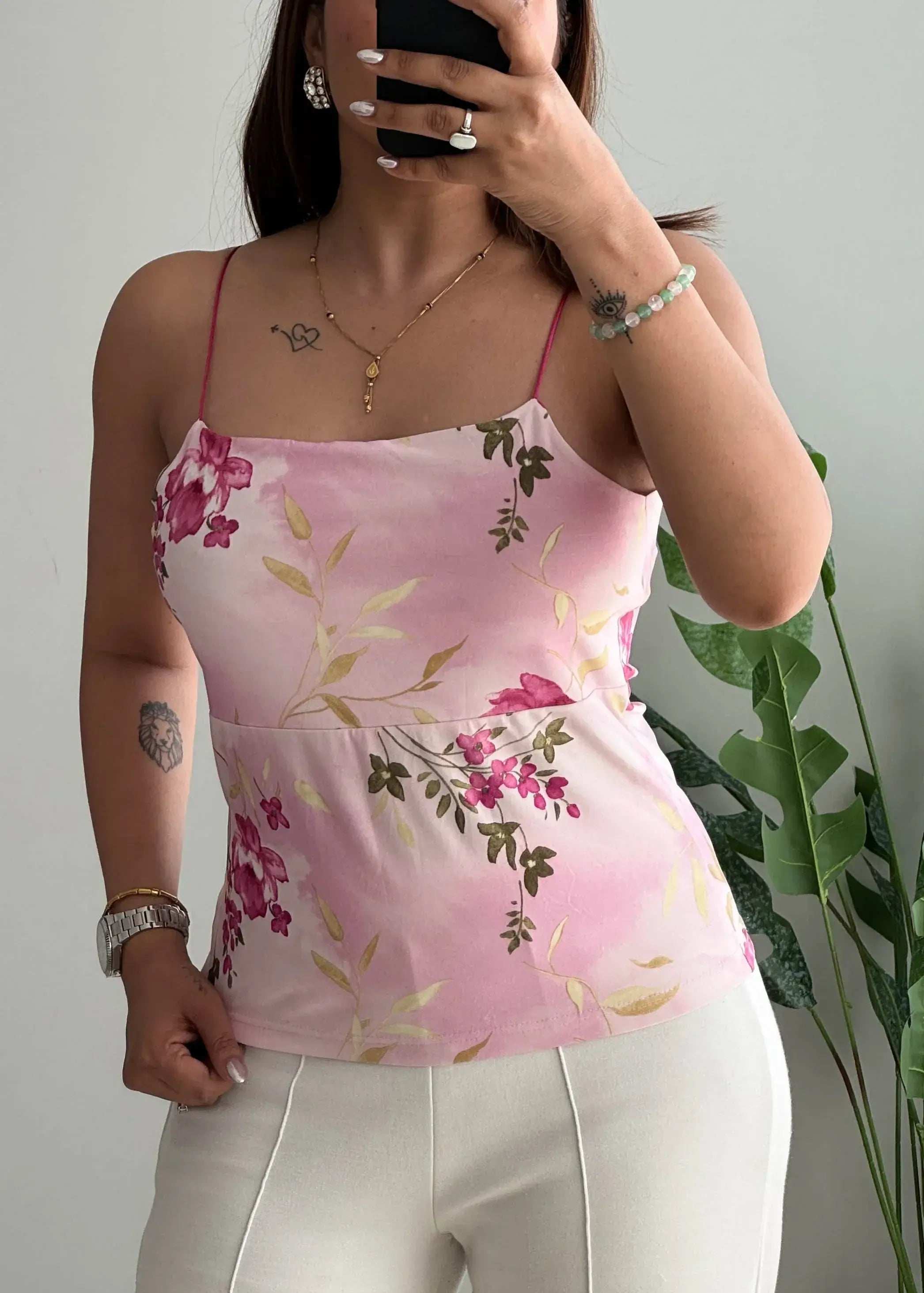 Size M, Cotton Satin Cami Top - Closet by Payal