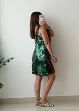 Size M Rose Gold Sequin Party Dress