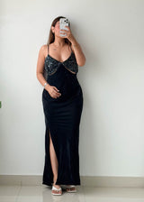 Size M Black Sequin Cutout Party Perfect Dress