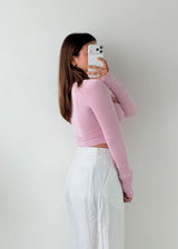 Size S-M Lilac One-Shoulder Asymmetric Crop Top