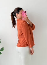 Size M Rust Collared Shirt