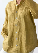 Size XL-2XL Olive Textured Button Shirt