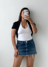 Size S-M Black shrug top