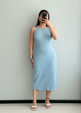SIZE M-L, Ribbed Bodycon Dress - Closet by Payal