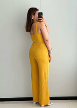 SIZE XS-S, Cotton Ribbed Jumpsuit - Closet by Payal