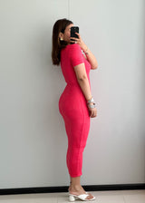 SIZE XS-S,   Cotton Ribbed bodycon Dress