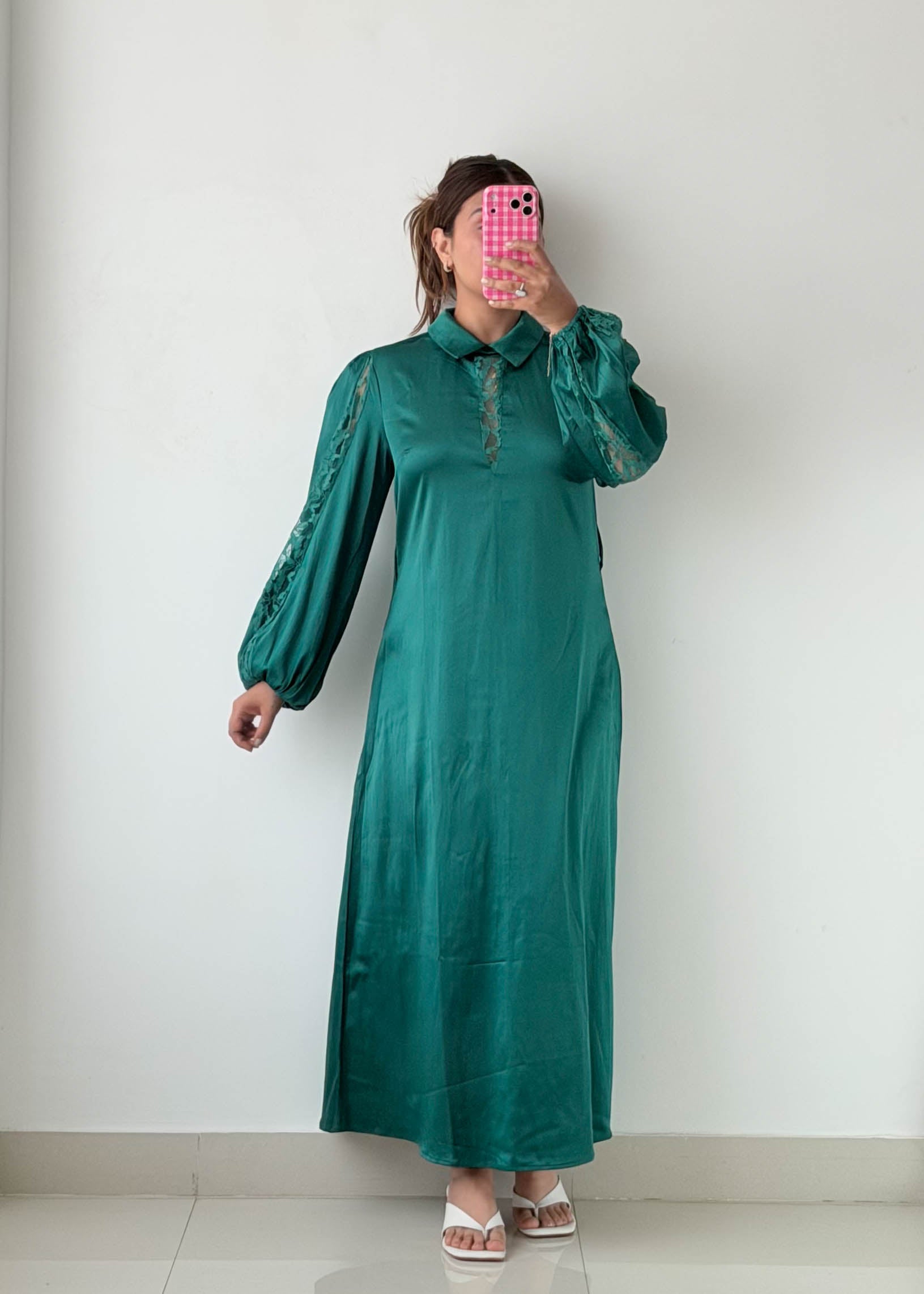 Size M-L Emerald Green Maxi Dress