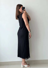 SIZE M-L, Net with lining Midi Dress - Closet by Payal